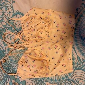Yellow floral top